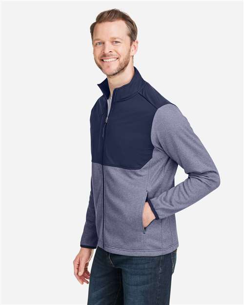 CE74 - Men's Venture Heathered Stripe Hybrid Jacket - CORE365 - Image 8