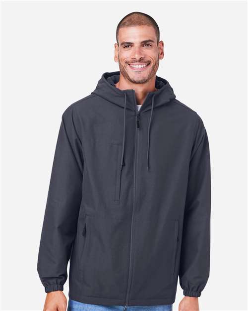 M73 - Unisex Flex Twill Hooded Jacket - Harriton - Image 7