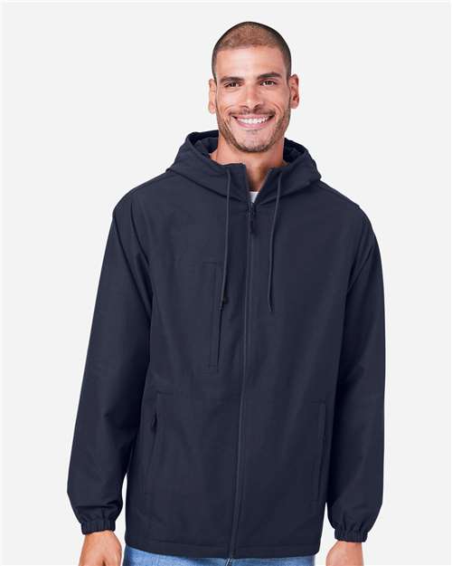 M73 - Unisex Flex Twill Hooded Jacket - Harriton - Image 13