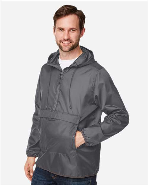 TT77 - Unisex Zone Protect Packable Anorak Jacket - Team 365 - Image 14