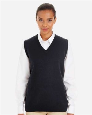 M415W - Women's Pilbloc V-Neck Sweater Vest - Harriton
