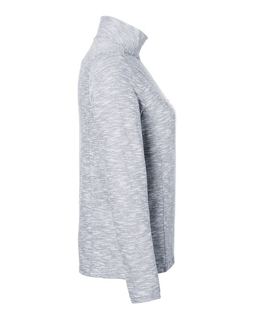 NE415W - Women's Eclipse Jacquard Quarter-Zip Pullover - North End - Image 6