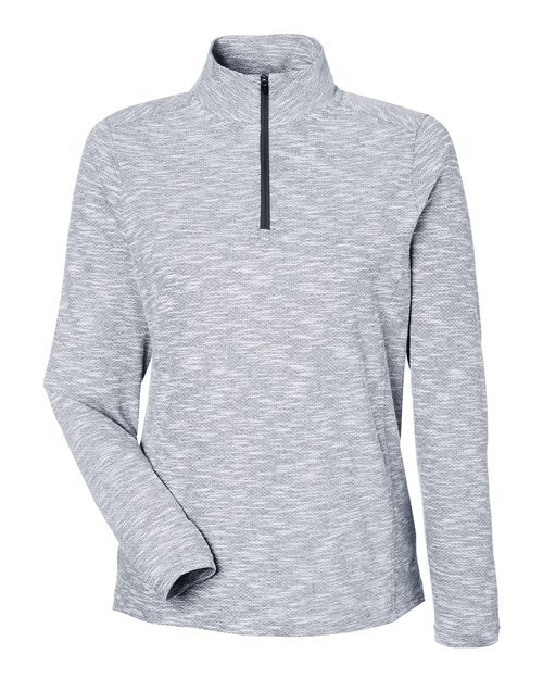 NE415W - Women's Eclipse Jacquard Quarter-Zip Pullover - North End - Image 4