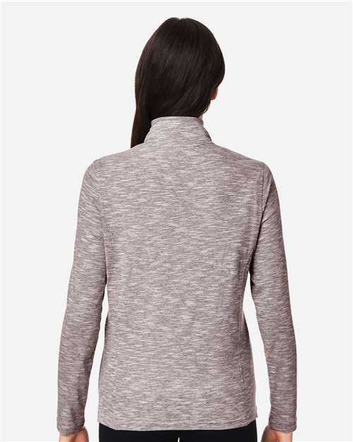 NE415W - Women's Eclipse Jacquard Quarter-Zip Pullover - North End - Image 9