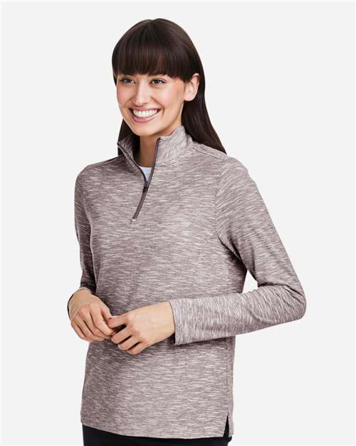 NE415W - Women's Eclipse Jacquard Quarter-Zip Pullover - North End - Image 8