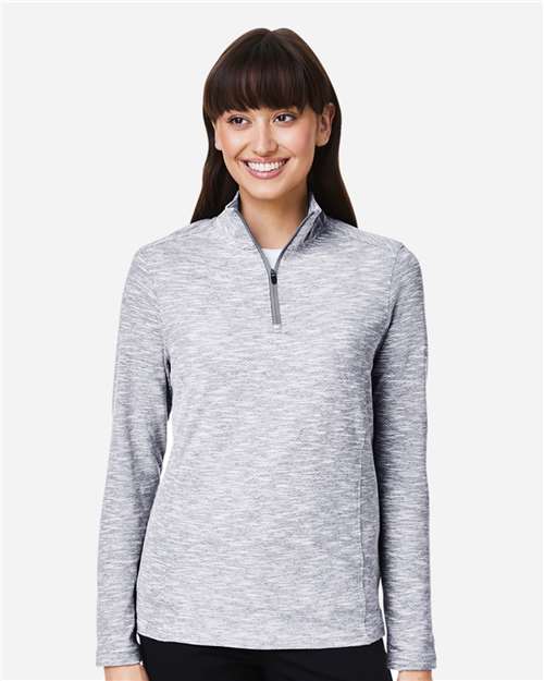NE415W - Women's Eclipse Jacquard Quarter-Zip Pullover - North End - Image 19