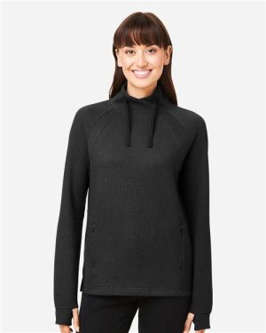 NE200W - Women's Rhythm Waffle Cross-Neck Pullover - North End