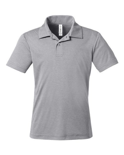 TT51HY - Youth Zone Sonic Heather Performance Polo - Team 365 - Image 4