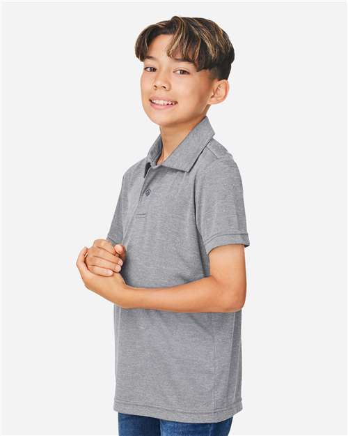TT51HY - Youth Zone Sonic Heather Performance Polo - Team 365 - Image 2