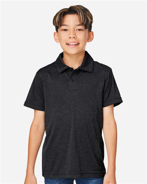 TT51HY - Youth Zone Sonic Heather Performance Polo - Team 365 - Image 7
