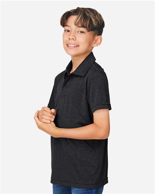 TT51HY - Youth Zone Sonic Heather Performance Polo - Team 365 - Image 8