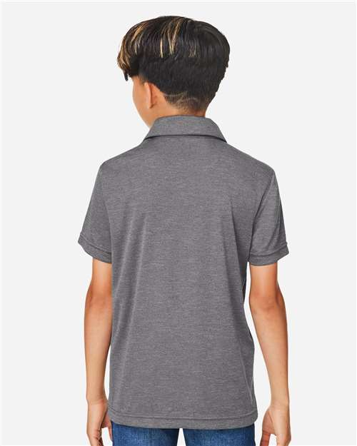 TT51HY - Youth Zone Sonic Heather Performance Polo - Team 365 - Image 15