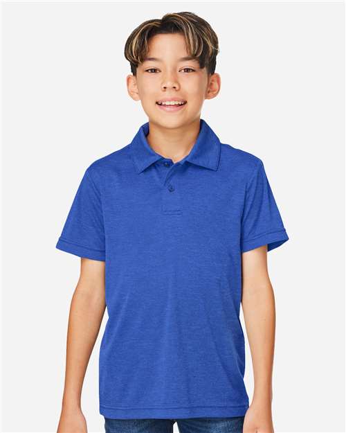 TT51HY - Youth Zone Sonic Heather Performance Polo - Team 365 - Image 25