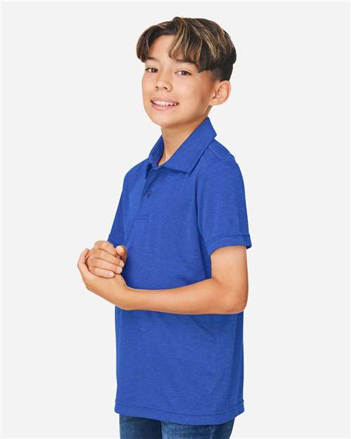 TT51HY - Youth Zone Sonic Heather Performance Polo - Team 365 - Image 26