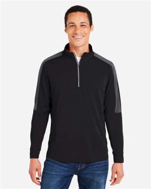 CE404 - Men's Market Snag Protect Mesh Colorblock Quarter-Zip Pullover - CORE365