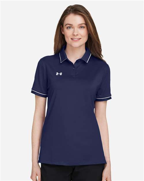 1376905 - Women's Tipped Teams Performance Polo - Under Armour - Image 7