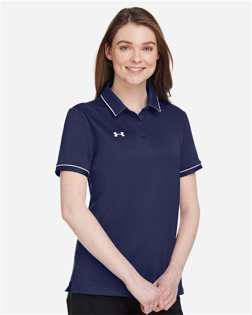 1376905 - Women's Tipped Teams Performance Polo - Under Armour - Image 8