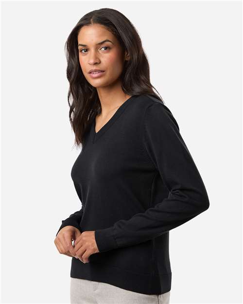 DG445W - Women's New Classics V-Neck Sweater - Devon & Jones - Image 2