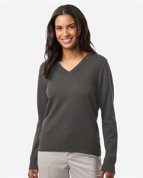DG445W - Women's New Classics V-Neck Sweater - Devon & Jones - Image 7