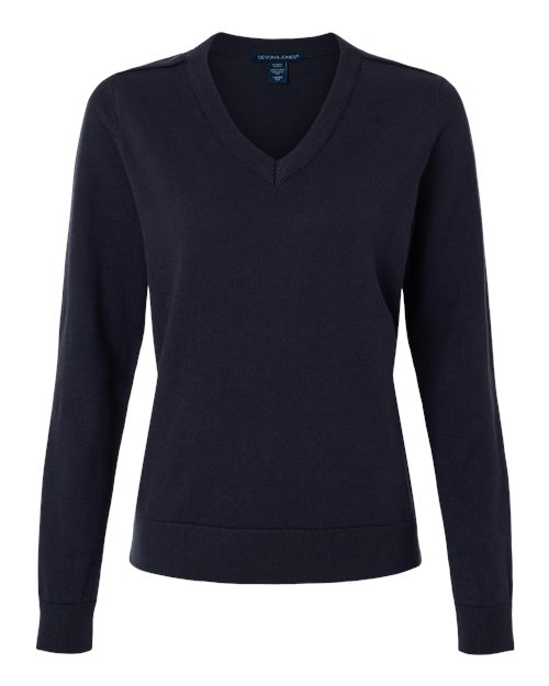 DG445W - Women's New Classics V-Neck Sweater - Devon & Jones - Image 16