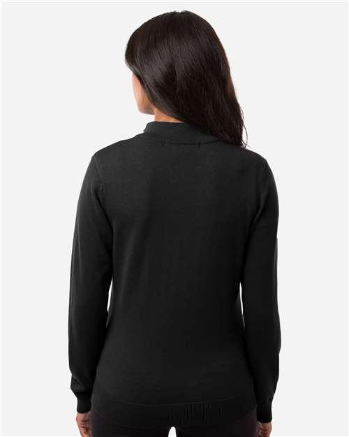 DG446W - Women's New Classics Quarter-Zip Sweater - Devon & Jones - Image 3