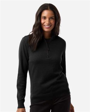 DG446W - Women's New Classics Quarter-Zip Sweater - Devon & Jones