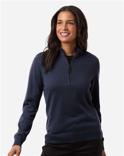 DG446W - Women's New Classics Quarter-Zip Sweater - Devon & Jones - Image 13
