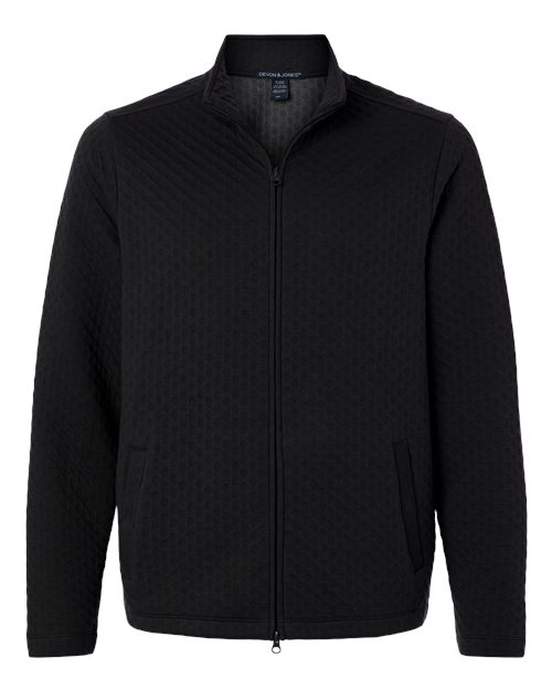 DG740 - Men's Berkley Textured Full-Zip Jacket - Devon & Jones - Image 4