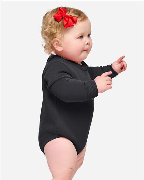 3421 - Infant Fleece Bodysuit - Rabbit Skins - Image 2