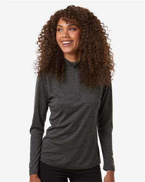 4HM70L - Women's Pro-Lock Performance Mélange Quarter-Zip Pullover - AllPro