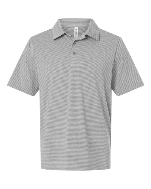 TT125 - Men's Relay Heathered Stripe Polo - Team 365 - Image 4