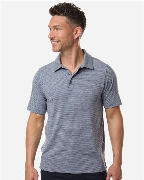 TT125 - Men's Relay Heathered Stripe Polo - Team 365 - Image 13