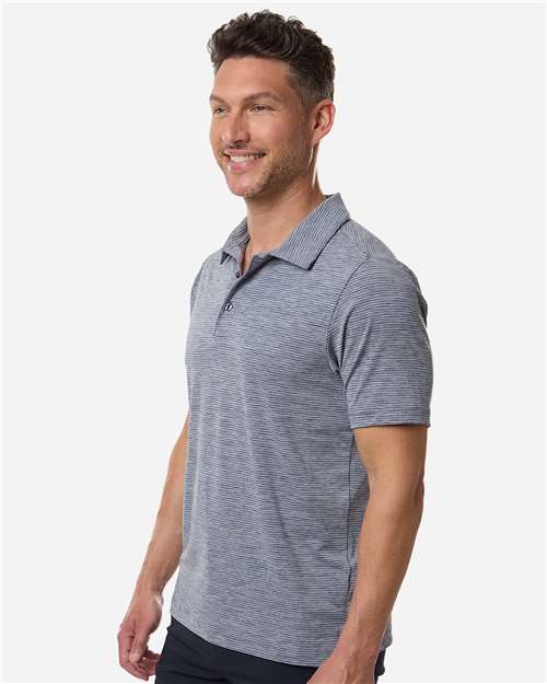 TT125 - Men's Relay Heathered Stripe Polo - Team 365 - Image 14