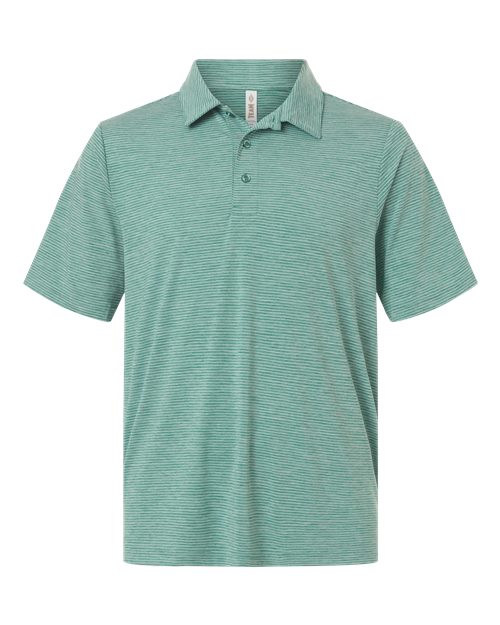 TT125 - Men's Relay Heathered Stripe Polo - Team 365 - Image 22