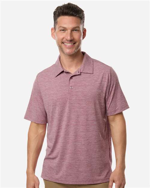 TT125 - Men's Relay Heathered Stripe Polo - Team 365 - Image 25