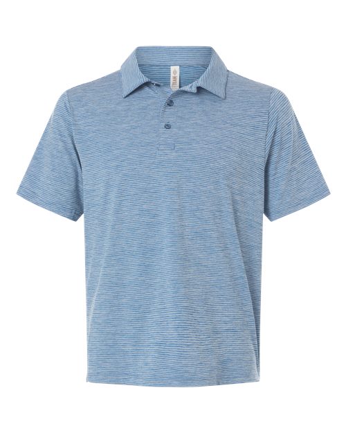 TT125 - Men's Relay Heathered Stripe Polo - Team 365 - Image 34