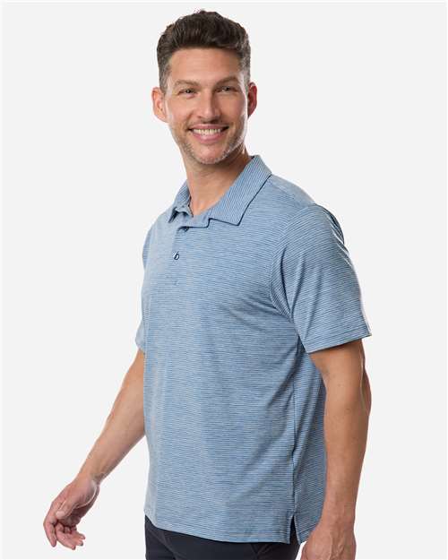 TT125 - Men's Relay Heathered Stripe Polo - Team 365 - Image 32