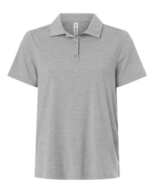TT125W - Women's Relay Heathered Stripe Polo - Team 365 - Image 4