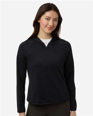 TT200W - Women's Qualify Quarter-Zip Hooded Pullover - Team 365