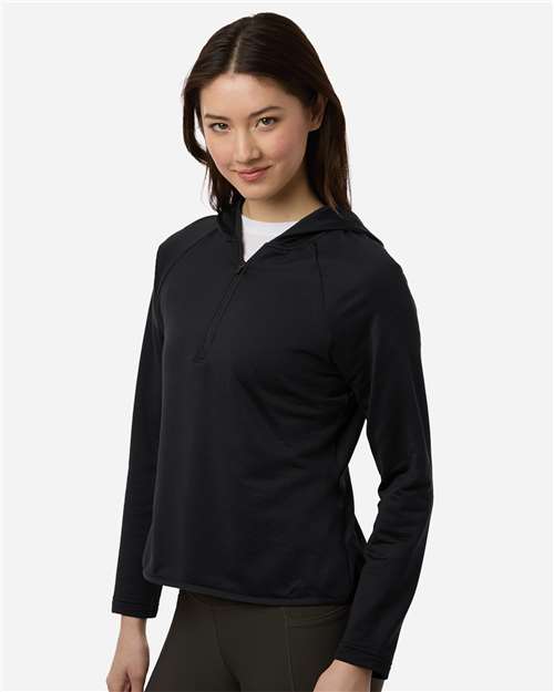 TT200W - Women's Qualify Quarter-Zip Hooded Pullover - Team 365 - Image 2