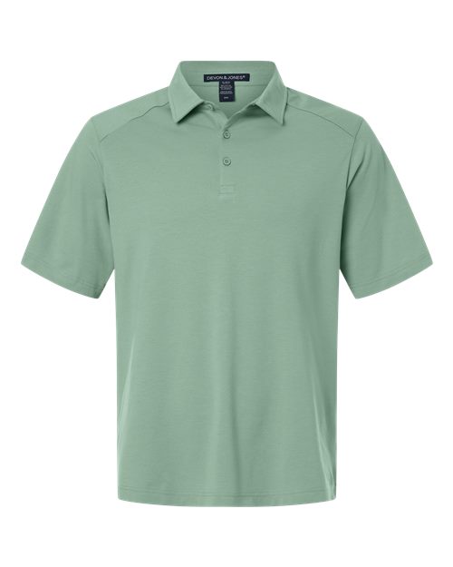 DG102 - Men's Seaton Pebble Textured Polo - Devon & Jones - Image 4