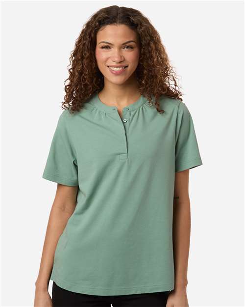 DG102W - Women's Seaton Pebble Textured Polo - Devon & Jones