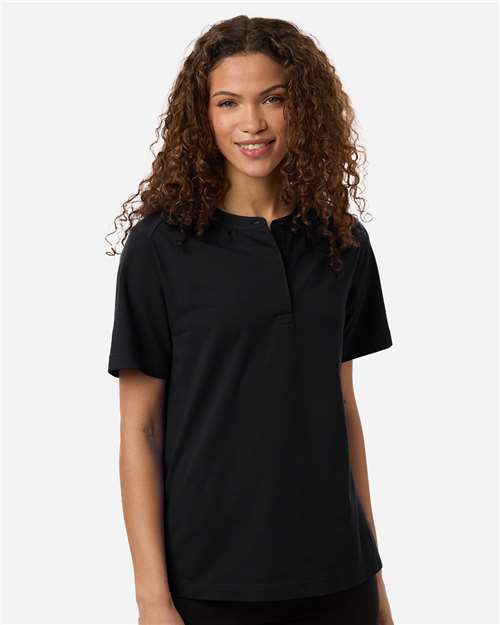 DG102W - Women's Seaton Pebble Textured Polo - Devon & Jones - Image 7