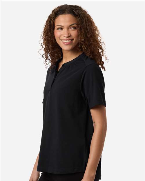 DG102W - Women's Seaton Pebble Textured Polo - Devon & Jones - Image 8