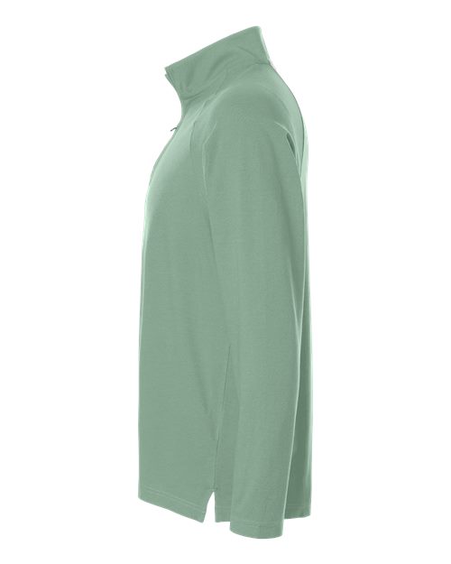 DG402 - Men's Seaton Pebble Textured Quarter-Zip Pullover - Devon & Jones - Image 6