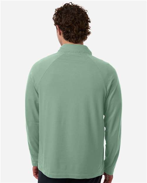 DG402 - Men's Seaton Pebble Textured Quarter-Zip Pullover - Devon & Jones - Image 3