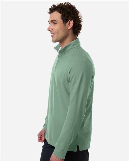 DG402 - Men's Seaton Pebble Textured Quarter-Zip Pullover - Devon & Jones - Image 2