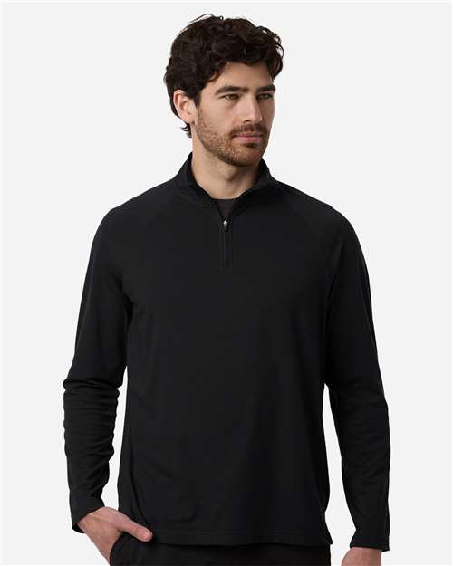 DG402 - Men's Seaton Pebble Textured Quarter-Zip Pullover - Devon & Jones - Image 7