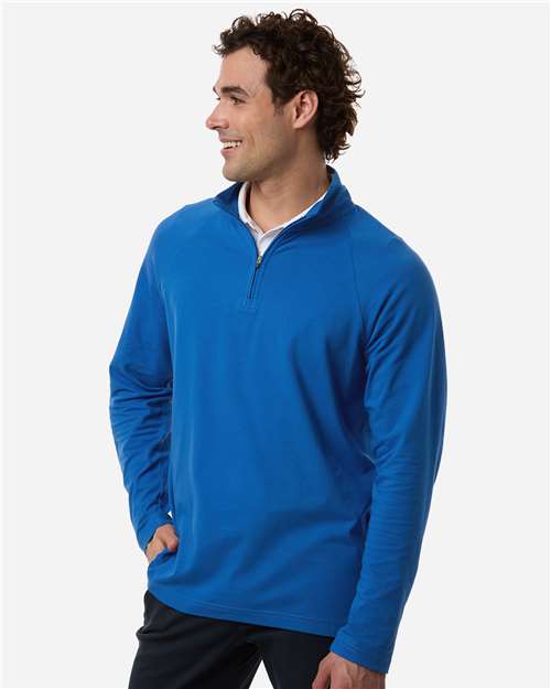 DG402 - Men's Seaton Pebble Textured Quarter-Zip Pullover - Devon & Jones - Image 14