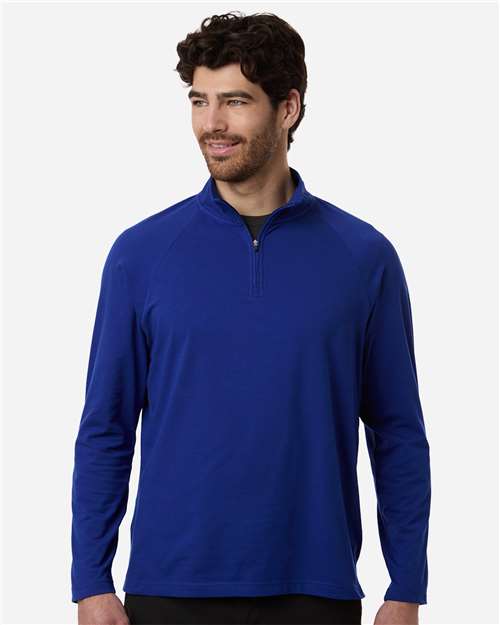 DG402 - Men's Seaton Pebble Textured Quarter-Zip Pullover - Devon & Jones - Image 25